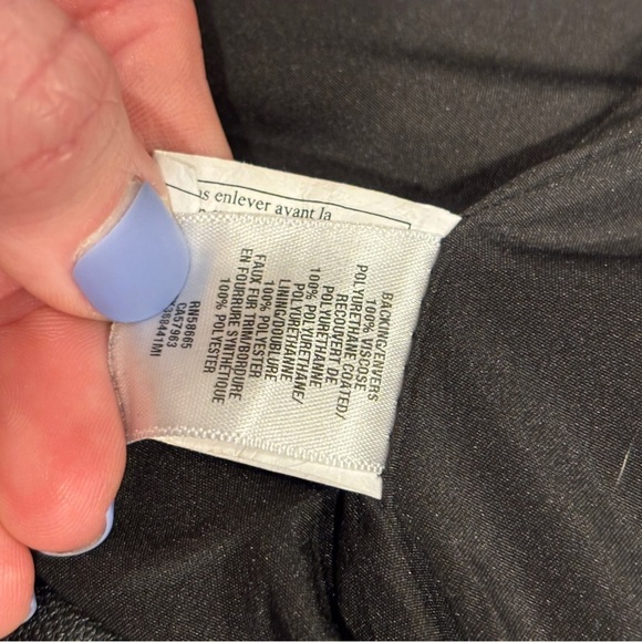 Melrose and Market Women's Black Vegan Leather Moto Jacket XS - Picture 8 of 11